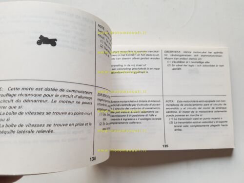 Suzuki GSX-R 750 1987 manuale uso manutenzione libretto originale italiano