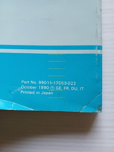 Suzuki GSX-R 750 1990-91 manuale uso manutenzione libretto originale italiano