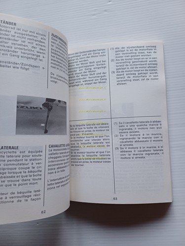 Suzuki GSX-R 750 1990-91 manuale uso manutenzione libretto originale italiano