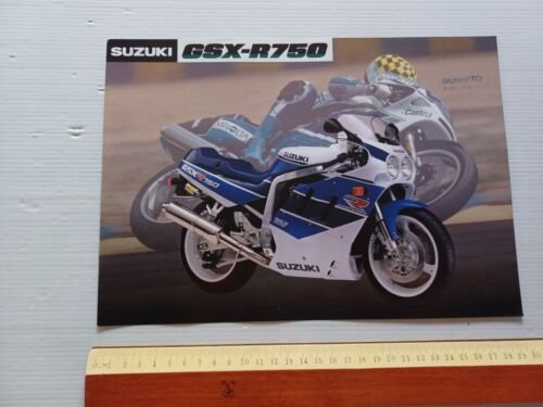 SUZUKI GSX-R 750 1990 depliant italiano originale