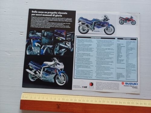 SUZUKI GSX-R 750 1990 depliant italiano originale