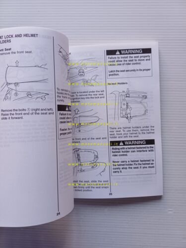 Suzuki GSX-R 750 2000 manuale uso manutenzione libretto originale inglese