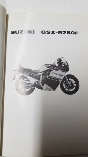 SUZUKI GSX-R 750 F 1985 catalogo ricambi originale genuine spare …