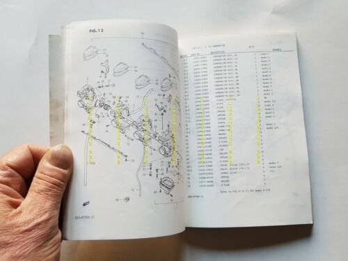 Suzuki GSX-R 750 F-G-XG-H-XH 1985-86 catalogo ricambi originale parts catalog