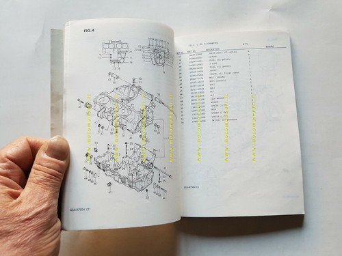Suzuki GSX-R 750 F-G-XG-H-XH 1985-86 catalogo ricambi originale parts catalog