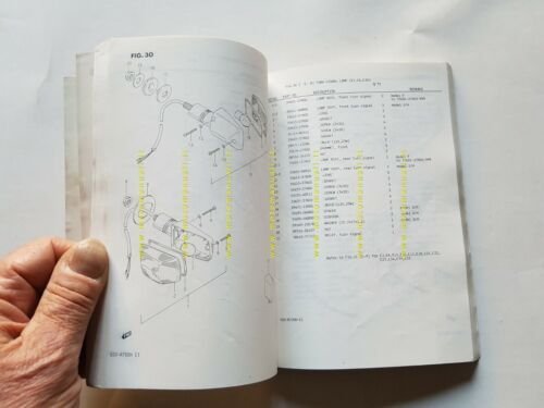 Suzuki GSX-R 750 F-G-XG-H-XH 1985-86 catalogo ricambi originale parts catalog