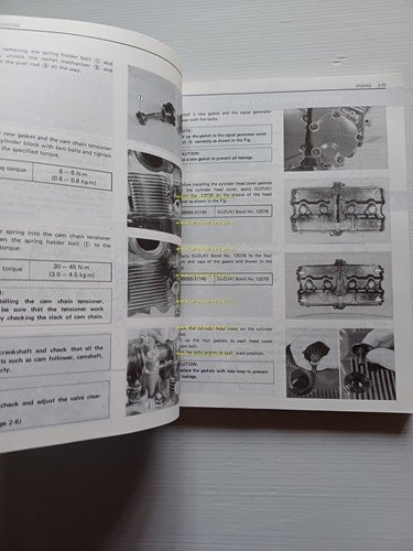 SUZUKI GSX-R 750 G- R- H 1986-87 manuale officina originale …