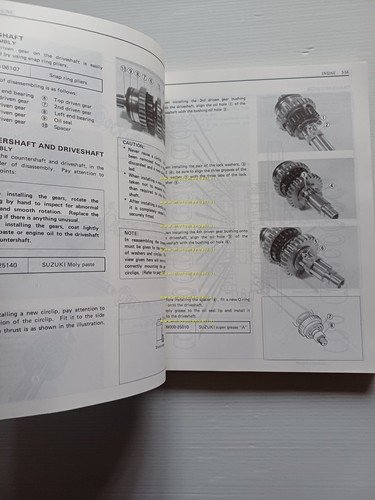 SUZUKI GSX-R 750 G- R- H 1986-87 manuale officina originale …