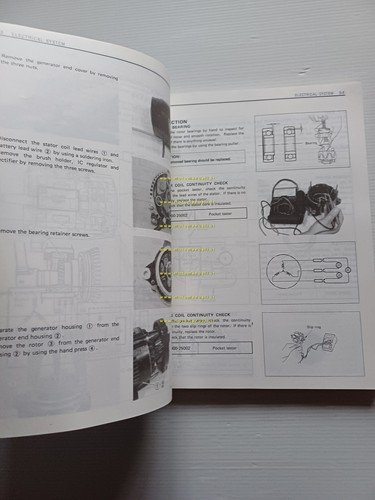 SUZUKI GSX-R 750 G- R- H 1986-87 manuale officina originale …