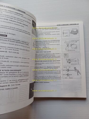 SUZUKI GSX-R 750 T 1996 manuale officina italiano originale