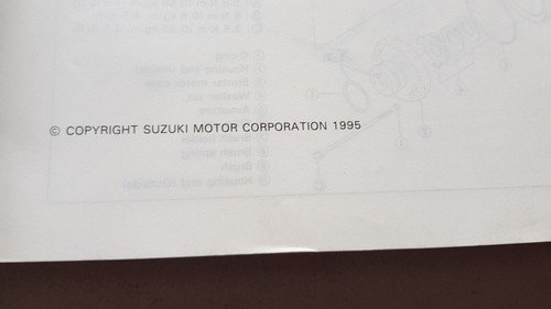 SUZUKI GSX-R 750 T 1996 manuale officina originale workshop manual
