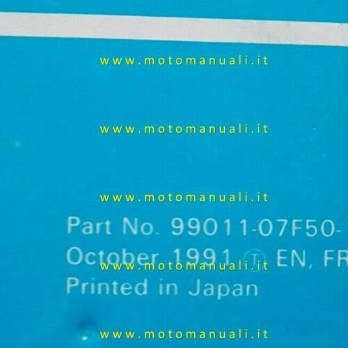 SUZUKI GSX-R 750 W 1991-92 manuale uso manutenzione italiano libretto …