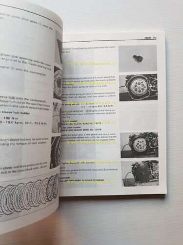 Suzuki GSX-R 750 W 1991 manuale officina INGLESE originale