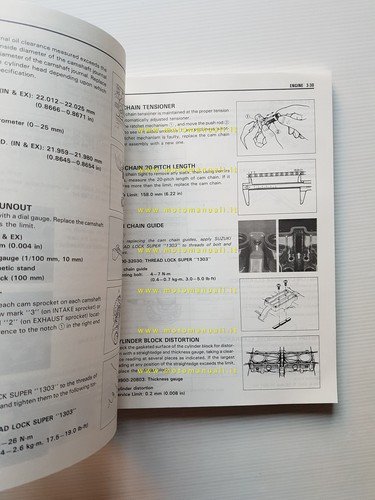 Suzuki GSX-R 750 W 1991 manuale officina INGLESE originale