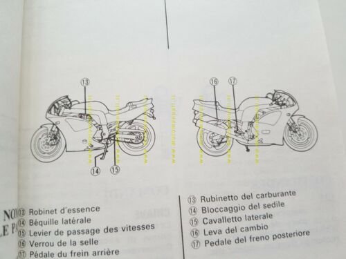 Suzuki GSX-R 750 W 1992 manuale uso manutenzione originale italiano