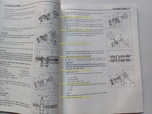 Suzuki GSX-R 750 W 1994 AGGIORNAMENTO manuale officina inglese originale