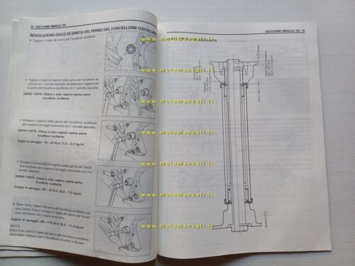 Suzuki GSX-R 750 W 1994 AGGIORNAMENTO manuale officina ITALIANO originale