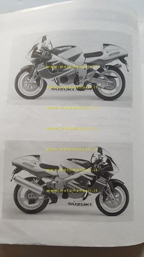 Suzuki GSX-R 750 W 1998 AGGIORNAMENTO manuale officina italiano originale