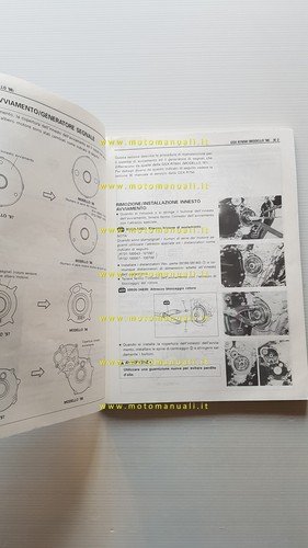 Suzuki GSX-R 750 W 1998 AGGIORNAMENTO manuale officina italiano originale