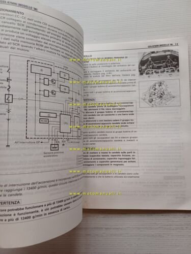 Suzuki GSX-R 750 W AGGIORNAMENTO 1998 manuale officina ITALIANO originale