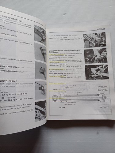 Suzuki GSX-R 750 Wn 1992 manuale officina INGLESE originale