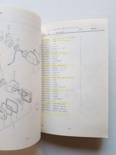 Suzuki GSX T- ET 1979-80 catalogo ricambi originale spare parts …