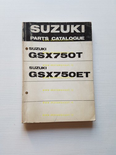 Suzuki GSX T- ET 1979-80 catalogo ricambi originale spare parts …