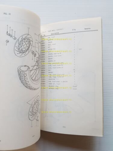 Suzuki GSX T- ET 1979-80 catalogo ricambi originale spare parts …