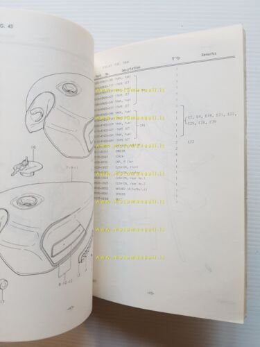 Suzuki GSX T- ET 1979-80 catalogo ricambi originale spare parts …