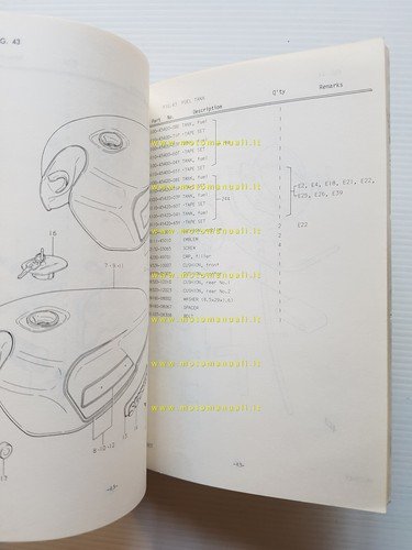 Suzuki GSX T- ET 1979-80 catalogo ricambi originale spare parts …