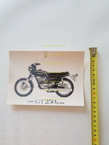 Suzuki GT 250 1972-73 foto cartella stampa originale PRESS PHOTO …