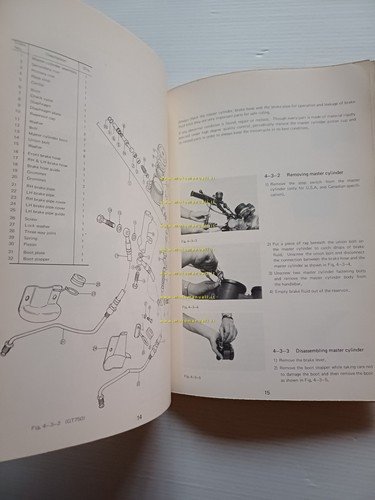 Suzuki GT 250-380-550-750 1972 Freno Disco Aggiornamento manuale officina