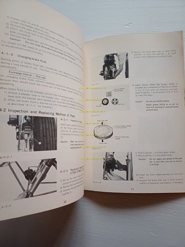 Suzuki GT 250-380-550-750 1972 Freno Disco Aggiornamento manuale officina