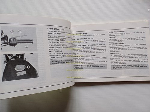 Suzuki GT 250 X7 1978 manuale uso manutenzione originale INGLESE …