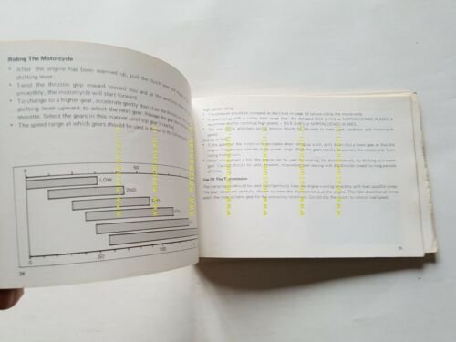 SUZUKI GT 380 1973 manuale uso manutenzione INGLESE libretto originale