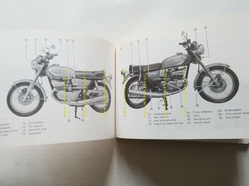 SUZUKI GT 380 1973 manuale uso manutenzione INGLESE libretto originale