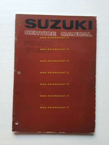 Suzuki GT 380 1975 manuale officina INGLESE originale