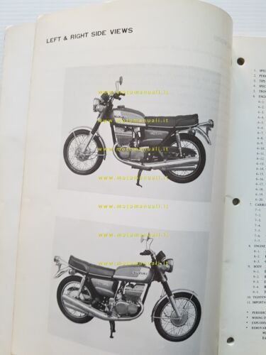 Suzuki GT 380 1975 manuale officina INGLESE originale