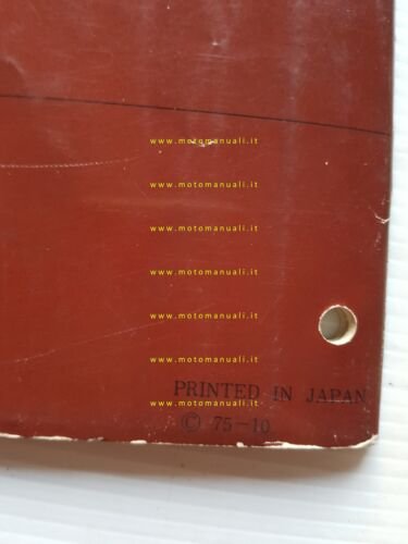 Suzuki GT 380 1975 manuale officina INGLESE originale