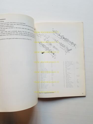 Suzuki GT 380 1975 manuale officina INGLESE originale