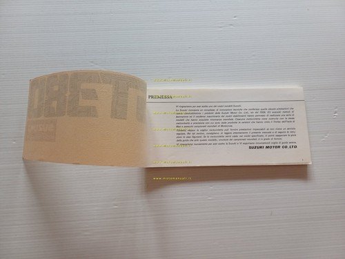 Suzuki GT 380 1976 manuale uso manutenzione libretto italiano originale