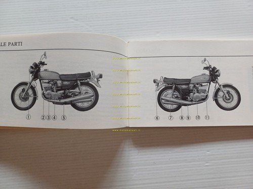 Suzuki GT 380 1976 manuale uso manutenzione libretto italiano originale