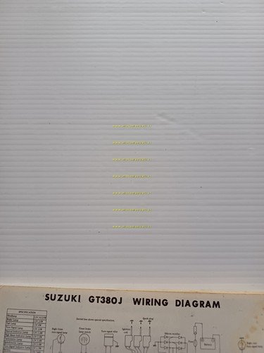 Suzuki GT 380 J 1971-72 manuale uso manutenzione libretto inglese …