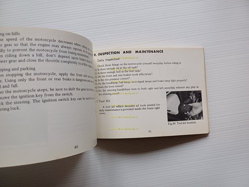 Suzuki GT 380 J 1971-72 manuale uso manutenzione libretto inglese …