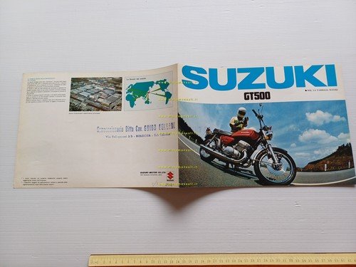 Suzuki GT 500 1975 depliant originale italiano