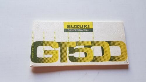 Suzuki GT 500 1976 manuale uso manutenzione originale inglese owner's …