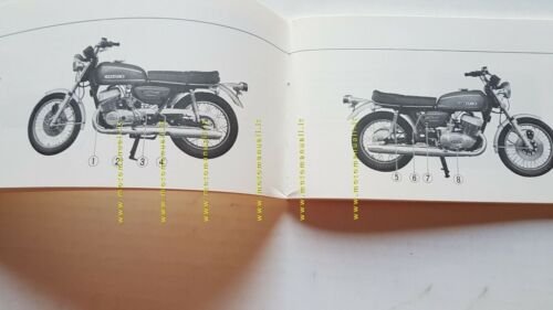 Suzuki GT 500 1976 manuale uso manutenzione originale inglese owner's …
