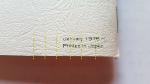 Suzuki GT 500 1976 manuale uso manutenzione originale inglese owner's …