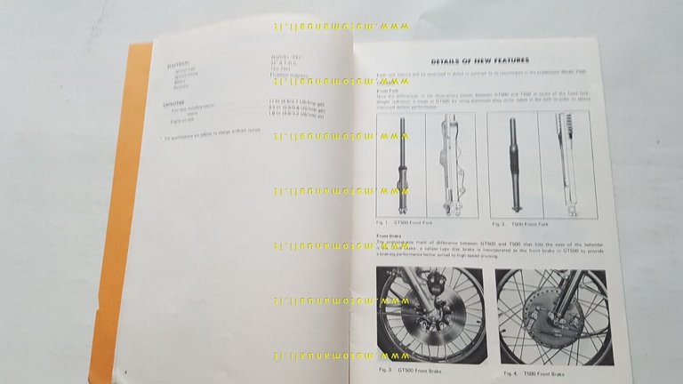 Suzuki GT 500 A TECHNICAL BULLETIN 1975 manuale officina originale