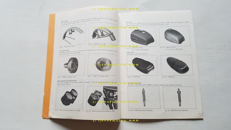 Suzuki GT 500 A TECHNICAL BULLETIN 1975 manuale officina originale